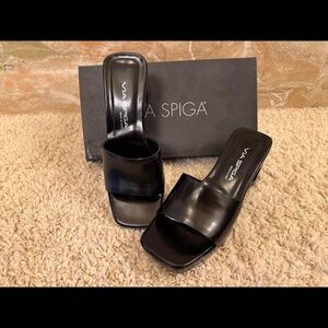 Italian Via Spiga Heeled Slides
